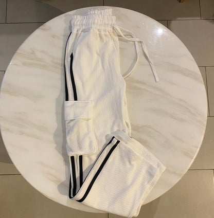 PANTALÓN TELA GALLETA RAYAS