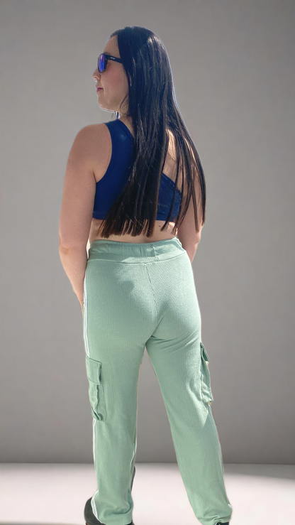 PANTALÓN TELA GALLETA RAYAS