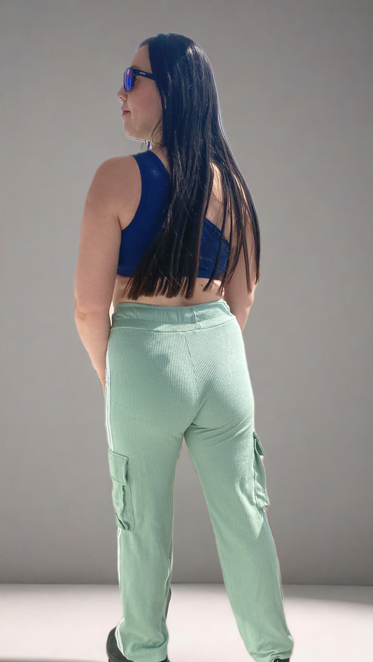 PANTALÓN TELA GALLETA RAYAS
